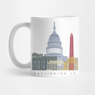 Washington DC skyline poster Mug